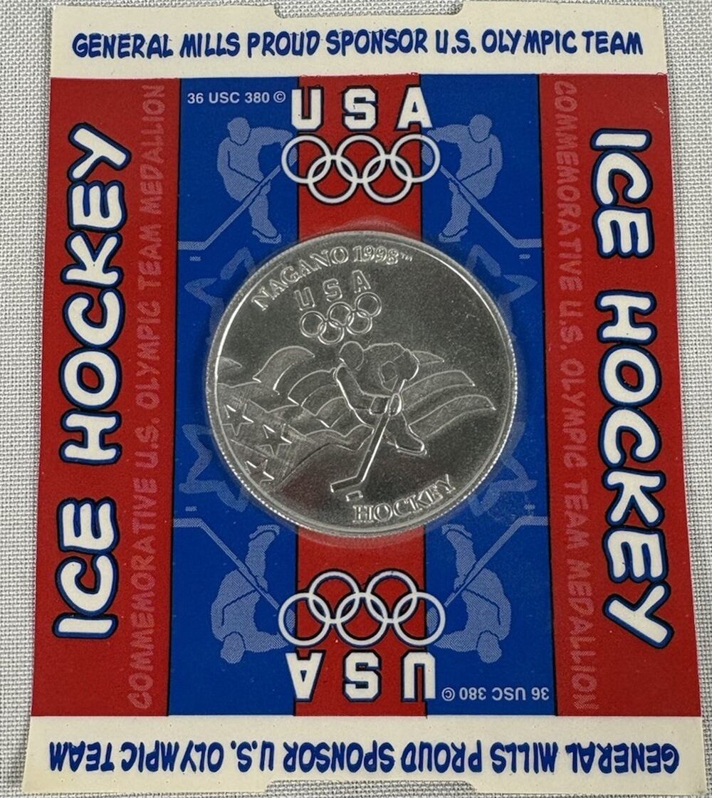 General Mills 1998 Nagano Olympics Collector Figure Skating Coin
